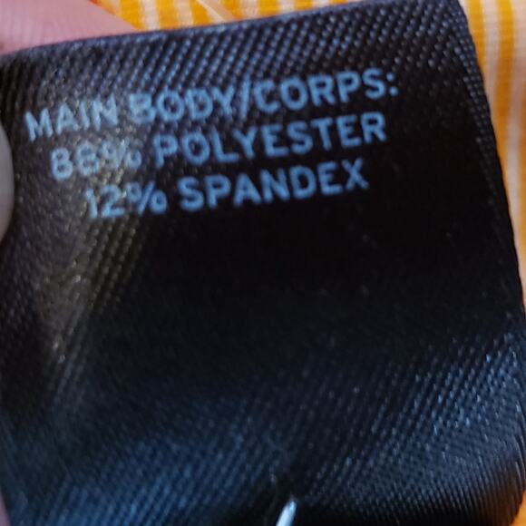 Zella orange striped racerback workout tank XS. NWOT - Picture 7 of 8